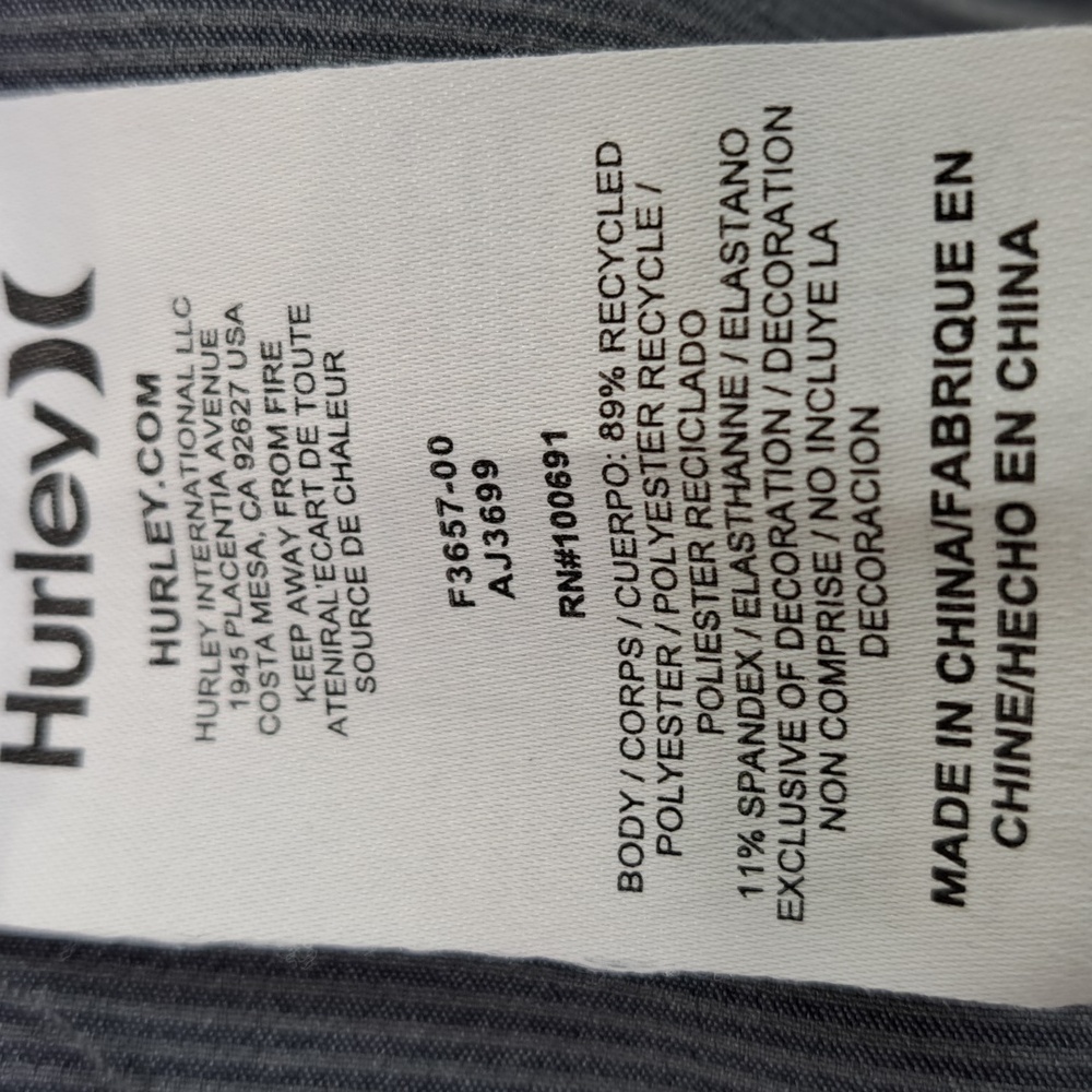 Hurley)( Striped Phantom Hybrid Shorts Men's Size 32 - Picture 9 of 12